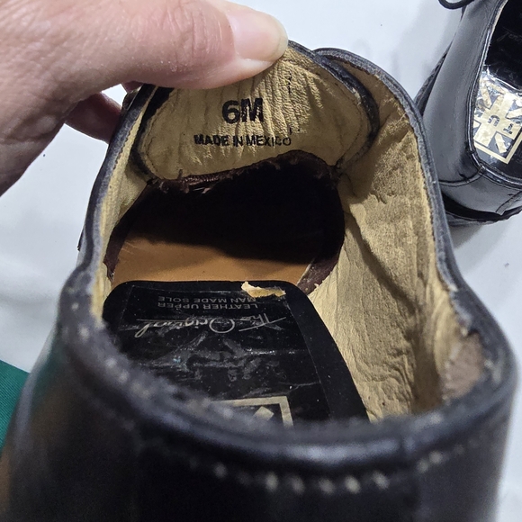 Tuk The Original Black Leather Platform Shoes Size Mens 6 Womens 8 - Picture 5 of 6